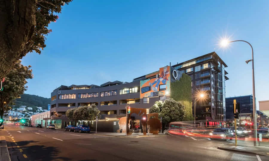 Wellington Twilight Cityscape Wallpaper