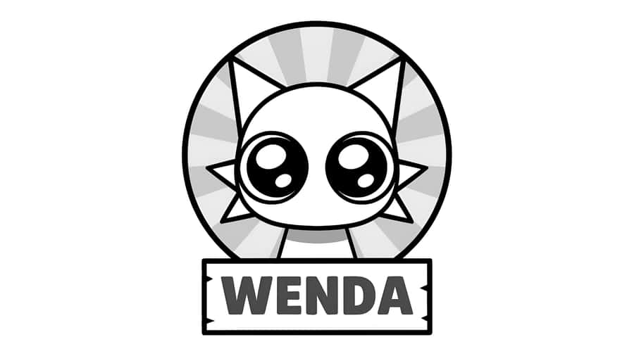 Wenda Character Logo Wallpaper