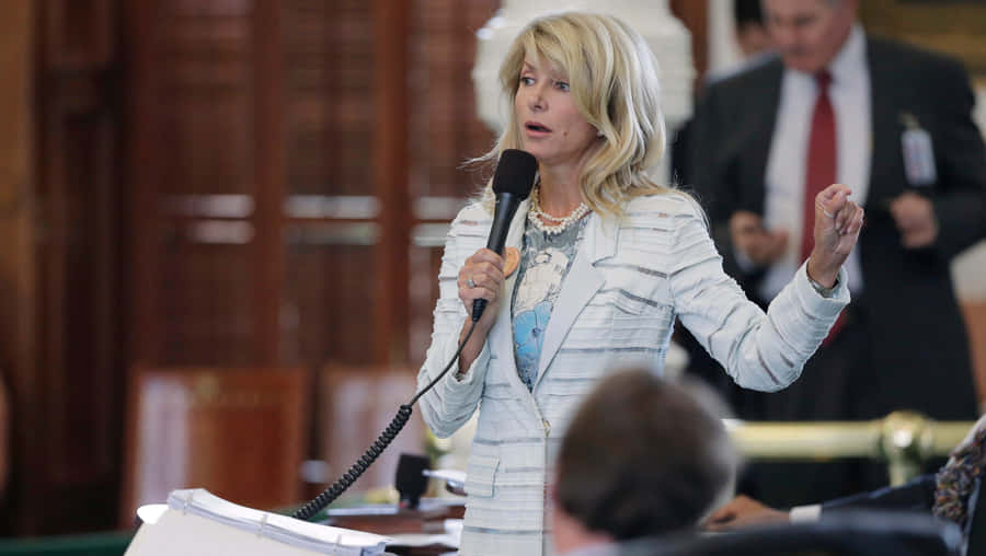 Wendy Davis Leads Abortion Filibuster Wallpaper