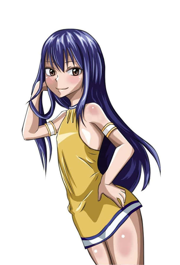 Wendy Marvell Showcasing Her Magic Powers Wallpaper