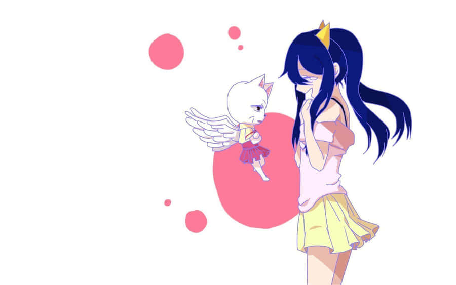 Wendy Marvell Unleashes Her Sky Dragon Slayer Magic Wallpaper