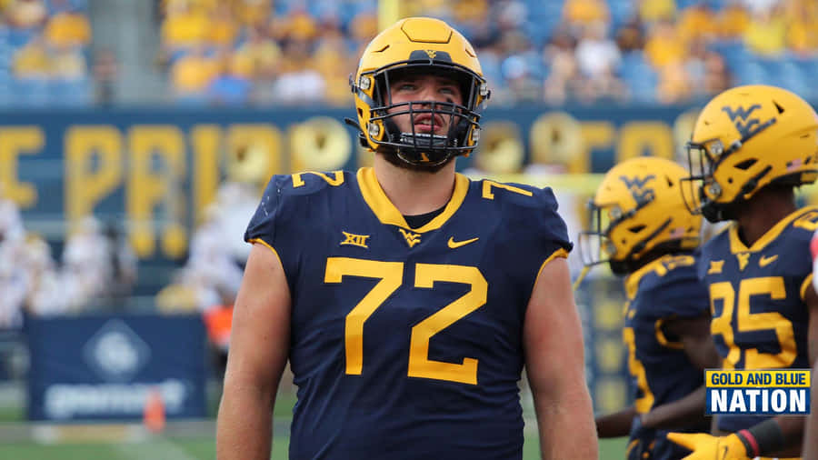 West Virginia Football Excitement Wallpaper