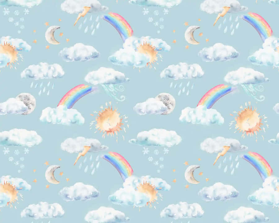 Whimsical_ Weather_ Patterns Wallpaper
