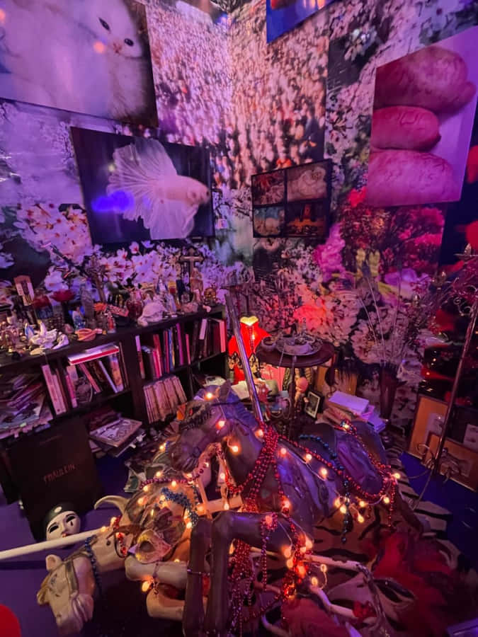 Whimsigoth Room Decor Wallpaper