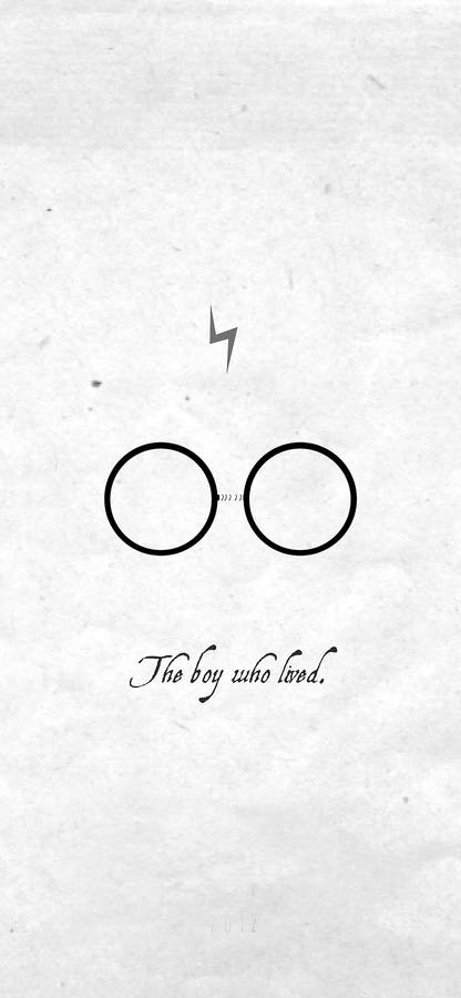 White Aesthetic Tumblr Harry Potter Glasses Wallpaper