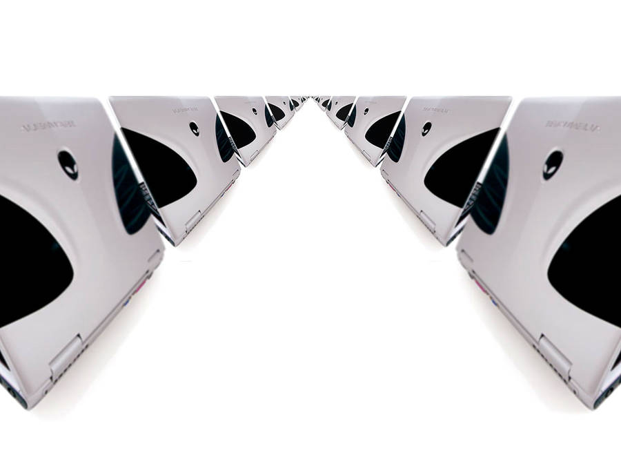 White Alienware Gaming Laptops Wallpaper