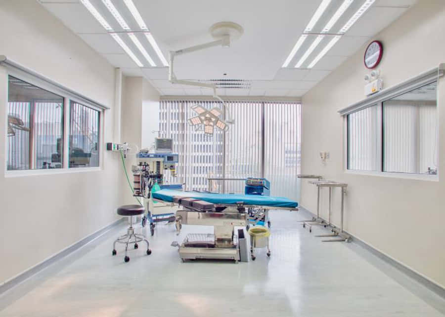 White Ambulatory Room Wallpaper