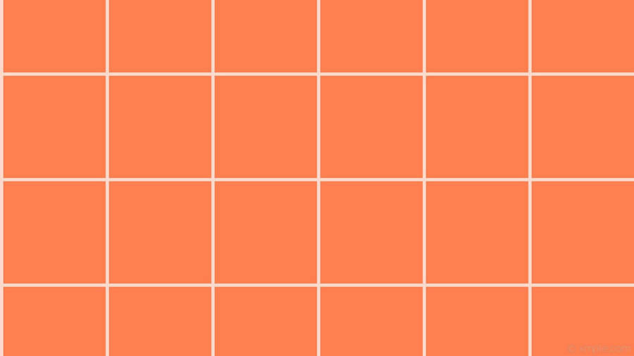 White And Orange Aesthetic Checkered Wallpaper