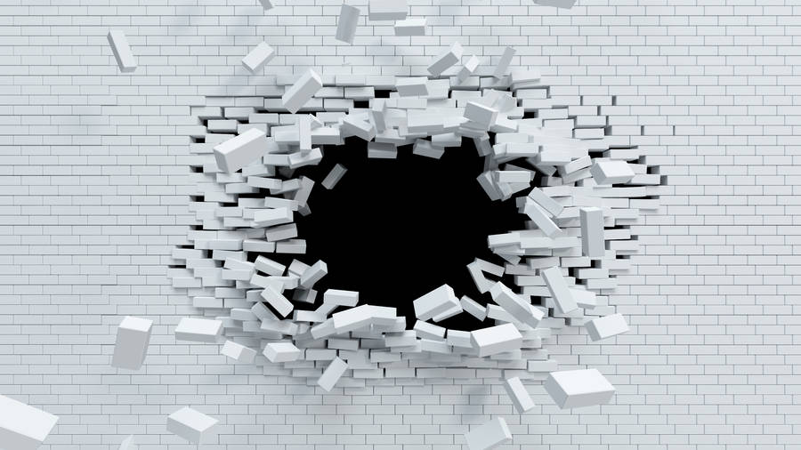 White Brick Wall Google Meet Background Wallpaper