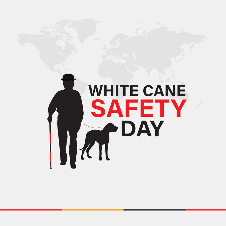 White Cane Safety Day Graphic Wallpaper