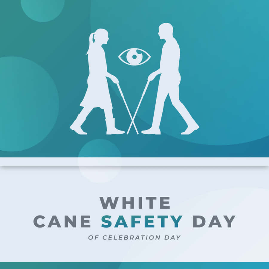 White Cane Safety Day Graphic Wallpaper