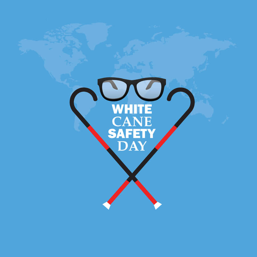 White Cane Safety Day Graphic Wallpaper