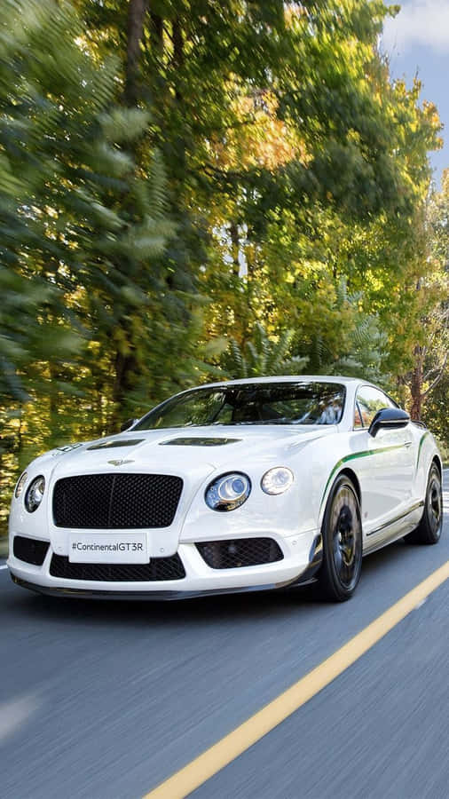 White Continental Bentley Iphone Wallpaper