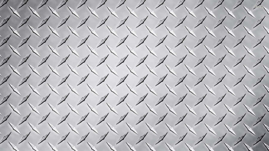 White Metal Diamond Plate Wallpaper