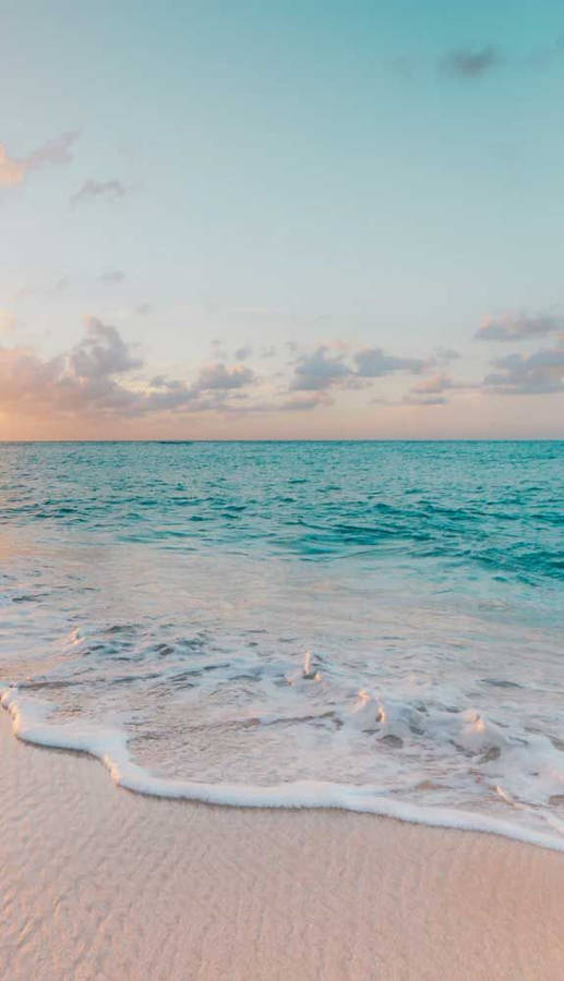 White Sand Beach Malibu Iphone Wallpaper