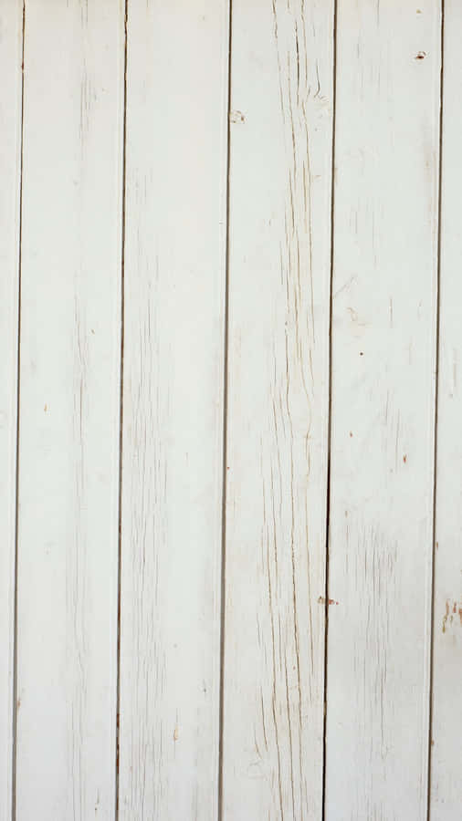 White Wooden Planks Texture Wallpaper