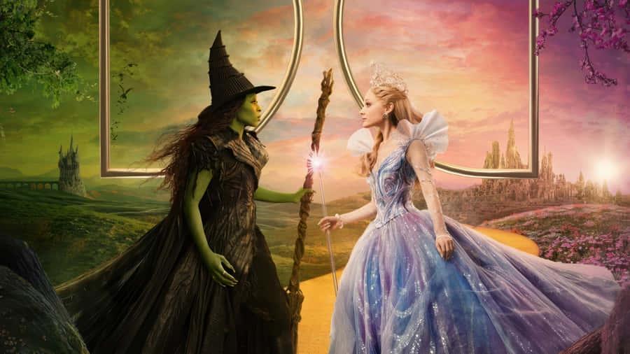Wicked Glinda And Dorothy Wallpaper