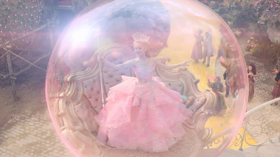 Wicked Glinda In Bubble Wallpaper