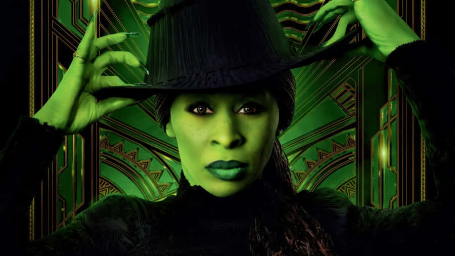 Wicked Movie Elphaba Transformation Wallpaper
