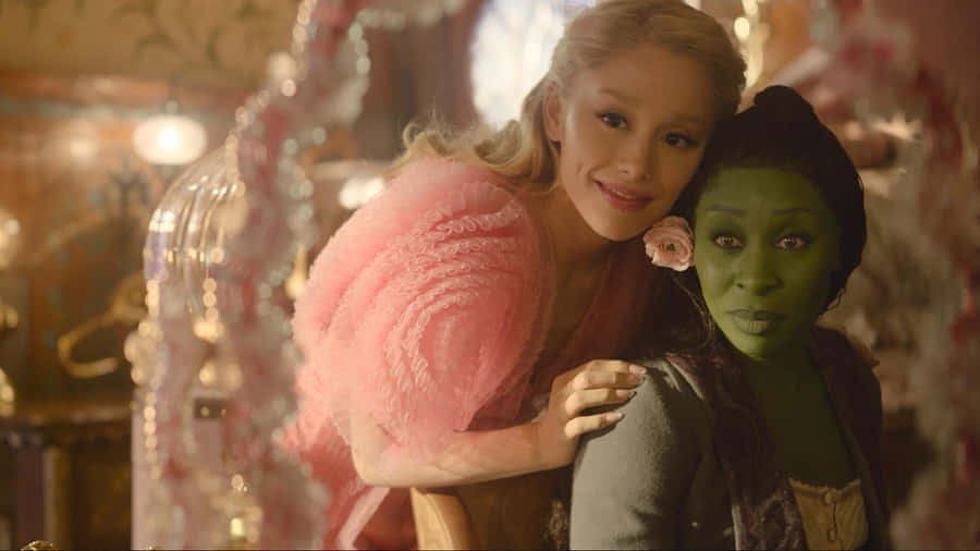 Wicked Movie Friendship Scene Wallpaper