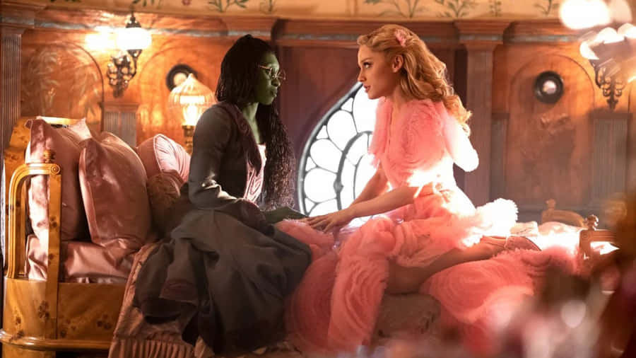 Wicked Movie Friendship Scene Wallpaper