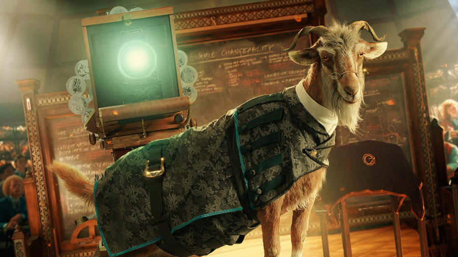 Wicked Movie Magical Goat Scene Wallpaper