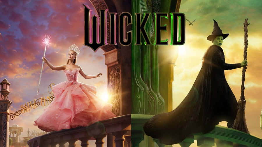 Wicked Movie Poster Wallpaper