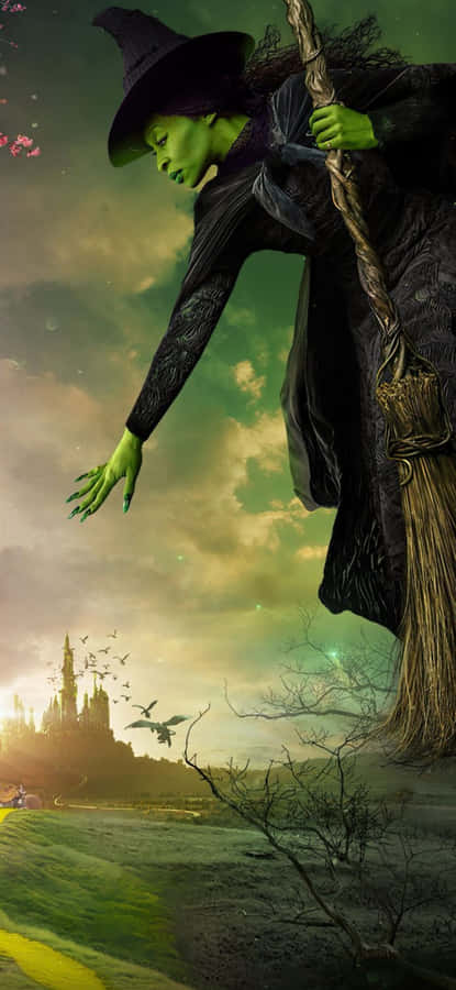 Wicked Witch Flying Iphone Wallpaper Wallpaper