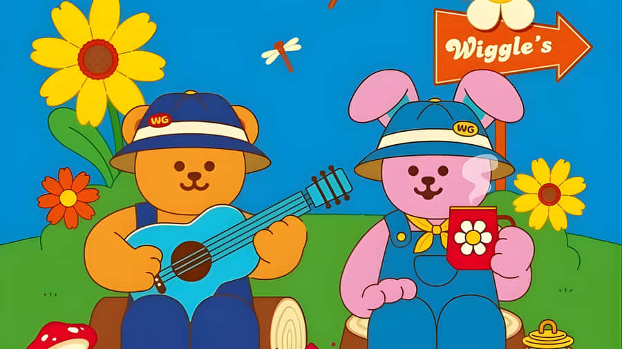 Wiggle Wiggle Characters Wallpaper