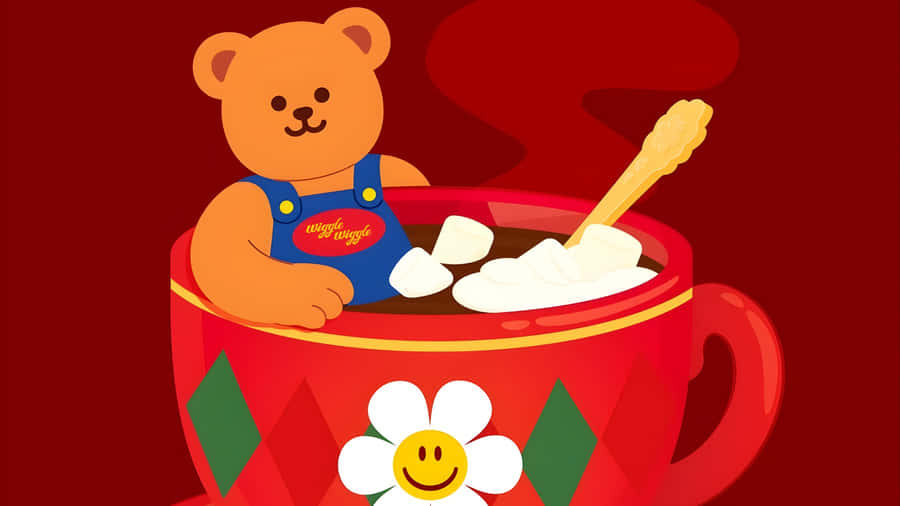 Wiggle Wiggle Cozy Hot Chocolate Wallpaper