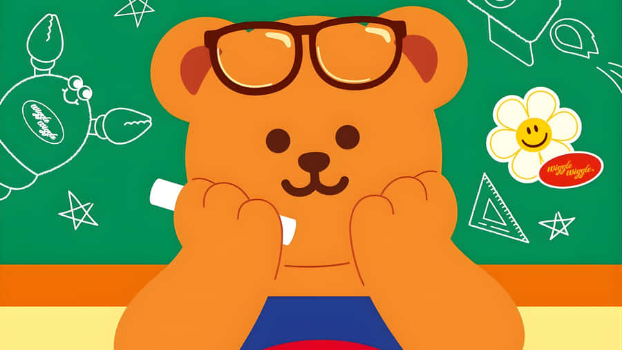 Wiggle Wiggle Cute Bear Wallpaper