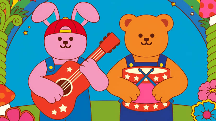 Wiggle Wiggle Kids Music Wallpaper