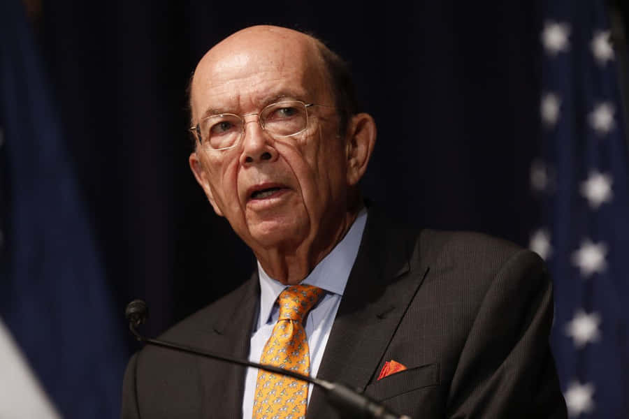 Wilbur Ross At A Public Event Wallpaper