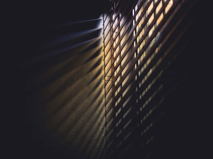 Window Blind And Light Rays Wallpaper
