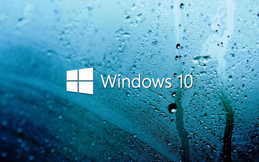Windows 10 Hd Moist Glass Wallpaper