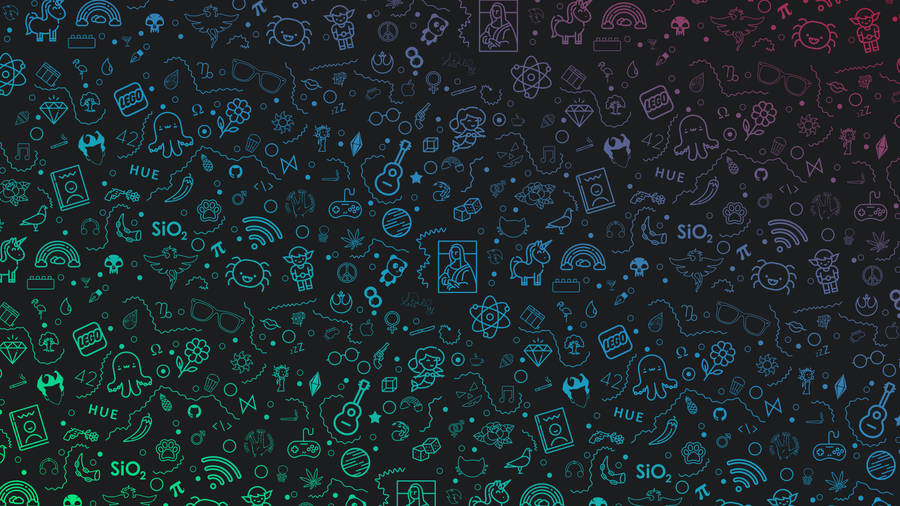 Windows 11 4k Neon Doodles Wallpaper