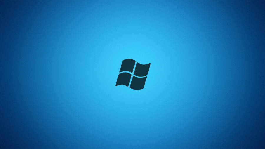 Windows 7 On Midnight Blue And Black Wallpaper