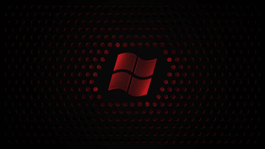 Windows Logo On A Black Background Wallpaper
