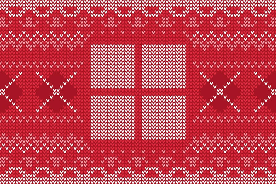 Windows Logo Red Knitted Sweater Wallpaper