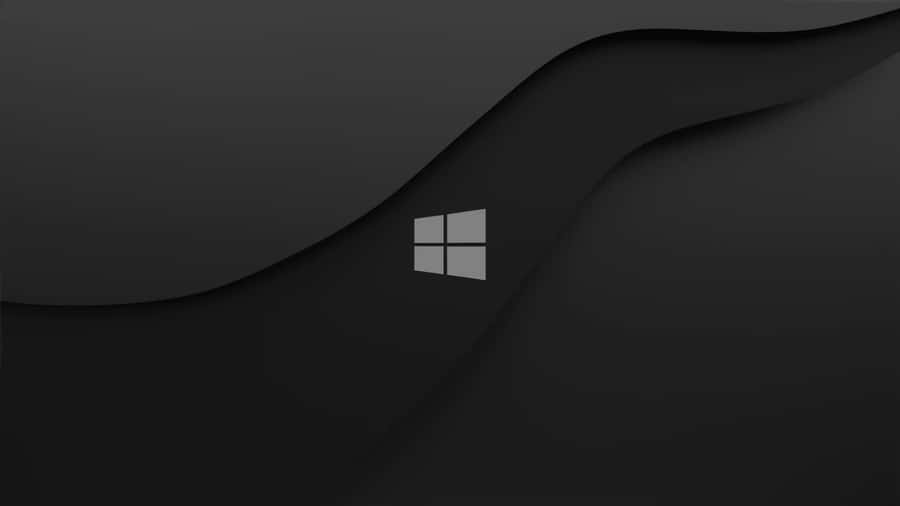 Windows10 Dark Abstract Wave Wallpaper