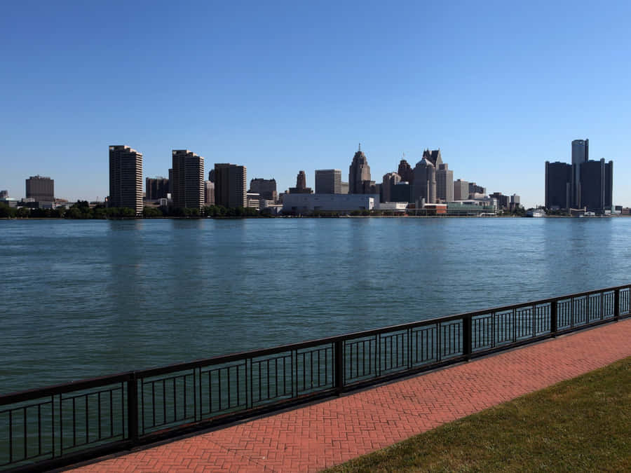 Windsor Riverfront Skyline View Wallpaper
