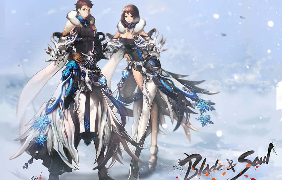 Winter Blade And Soul Anime Fanart Wallpaper