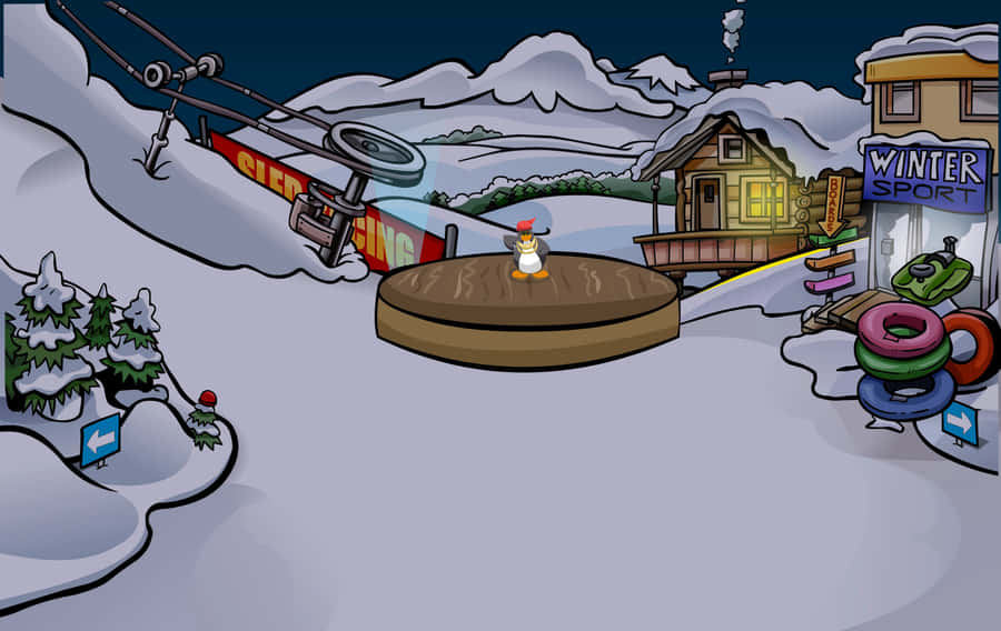 Winter_ Sports_ Scene_at_ Night.jpg Wallpaper