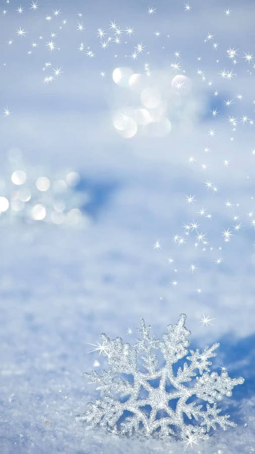 Winter Wonderland Perfectly Captured On New Snowflake Iphone Wallpaper