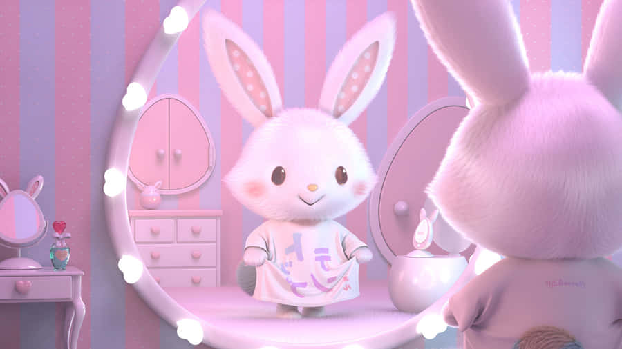 Wish Me Mell Bunny Mirror Wallpaper