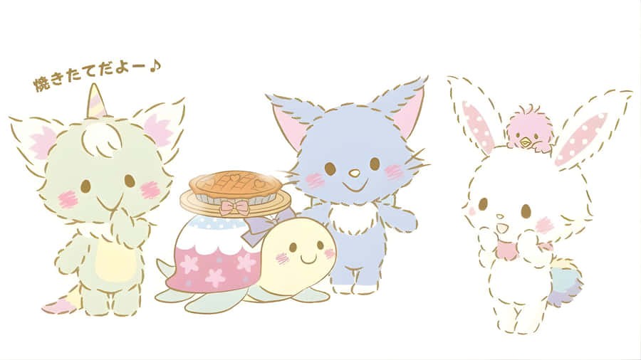 Wish Me Mell Cute Characters Wallpaper