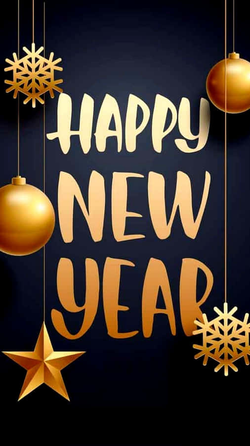 Wish You All A Happy New Year With This Iphone! Wallpaper