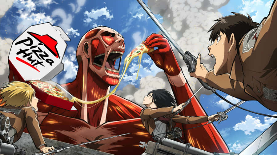 Witness The Dramatic Story Of The Attack On Titan Wallpaper