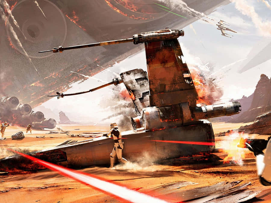 Witness The Height Of The Galactic Conflict In Star Wars: The Battle Of Jakku.