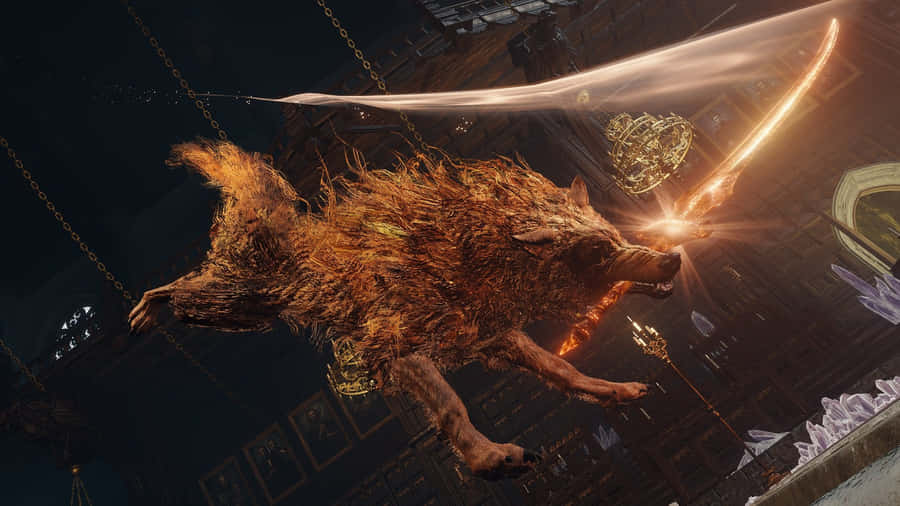 Wolf Attack In The Wild Wallpaper